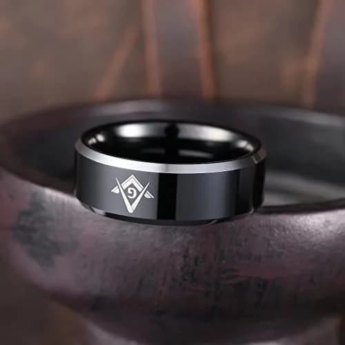 King Will Men Tungsten Wedding Band 8mm Size 12 | Durable Scratch-Resistant Jewelry thumbnail 3