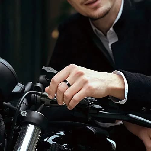 King Will Men Tungsten Wedding Band 8mm Size 8.5 | Durable, Scratch-Resistant, Waterproof thumbnail 4