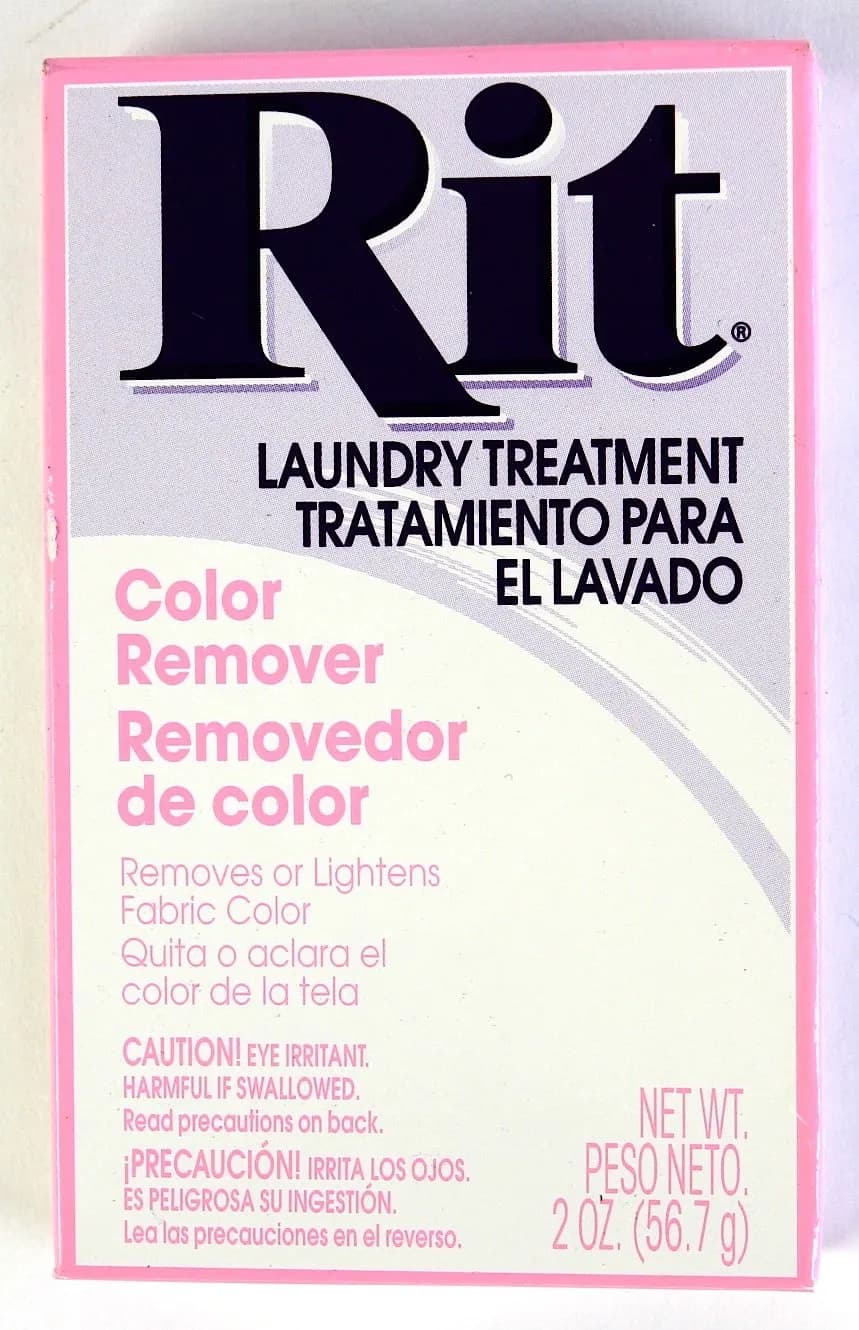 Rit Dye Laundry Treatment Color Remover Powder 6 oz (170 g) | Safely Removes Existing Color — Colorless