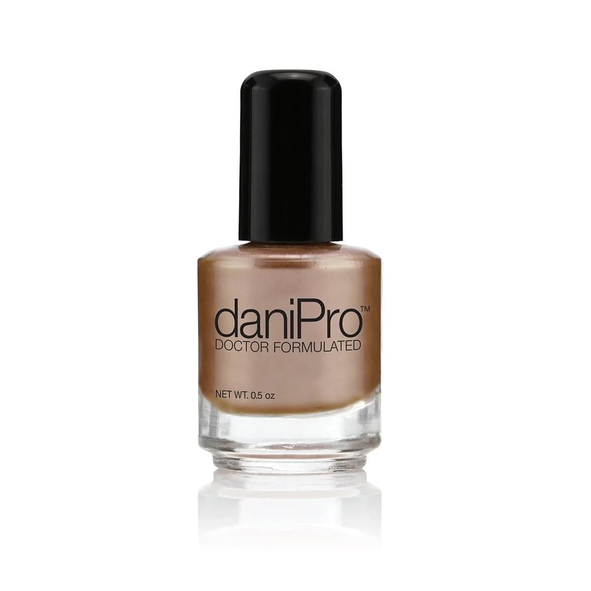 daniPro Pearlescent Mocha Nail Polish 15ml (0.5 fl oz) | Doctor Formulated for Stronger Nails - main product image