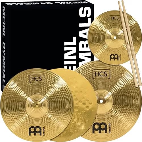 Meinl Percussion HCS Cymbals Box Set 13"/14"/10" | German Brass, Beginner Friendly thumbnail 1