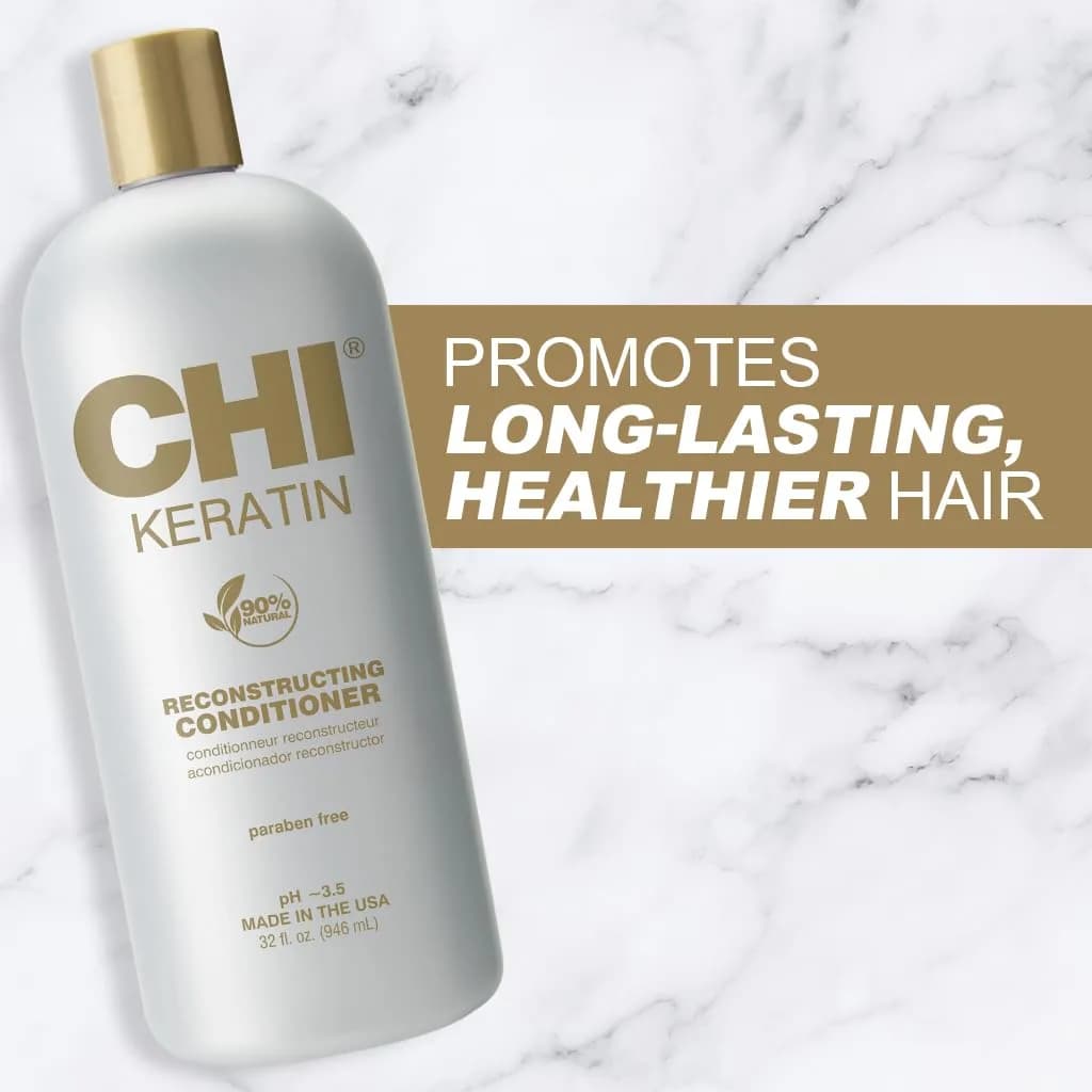 CHI Keratin Reconstructing Conditioner, Delivers Healthier Hair, 32 Oz thumbnail 3
