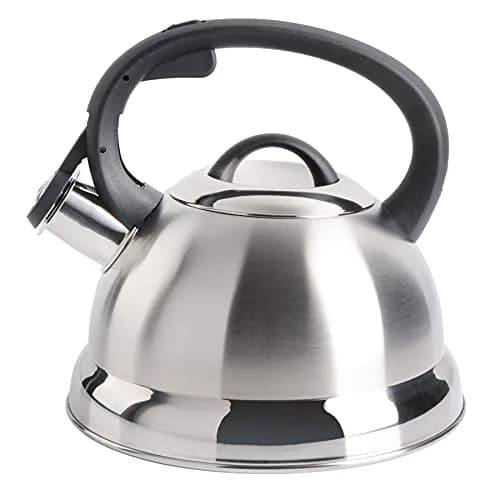 Mr. Coffee Flintshire 1.75-Quart Stainless Steel Whistling Tea Kettle – Brushed Satin Finish Stove-Top Kettle for Boiling Water thumbnail 6