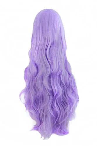 MapofBeauty Long Hair Spiral Curly Cosplay Costume Wig (Light Purple) | 32 Inch Heat-Resistant Synthetic Wig thumbnail 2