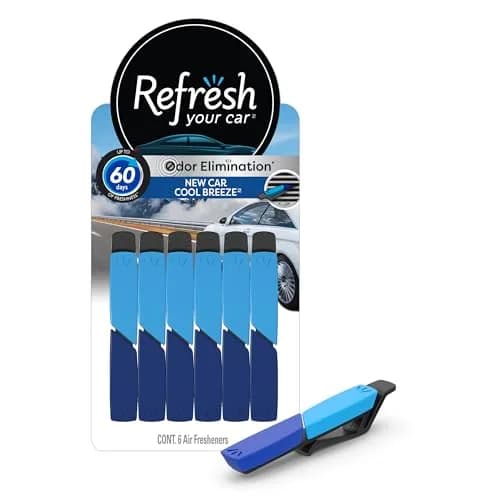 Refresh Your Car Vent Sticks New Car / Cool Breeze Scent | Discreet 60-Day Odor Control thumbnail 1