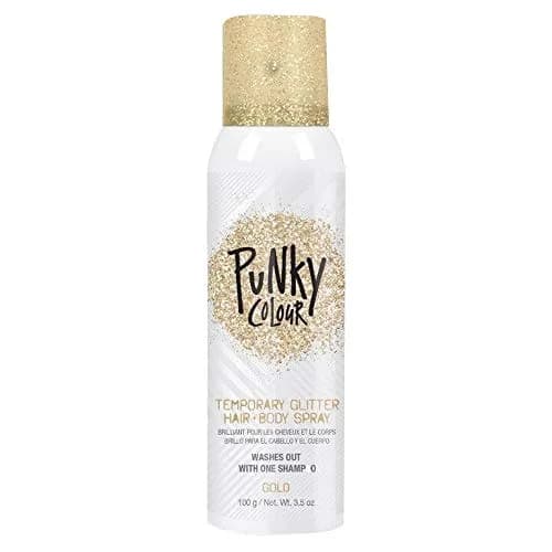 Jerome Russell Punky Gold 3.5 oz Glitter Spray | Adds Shimmery Glow, Hair & Body, Kids & Adults thumbnail 1
