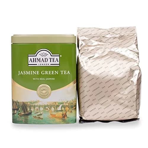 Ahmad Tea Jasmine Green Tea 100g Tin | Award-Winning, Sugar-Free, Caffeinated thumbnail 3