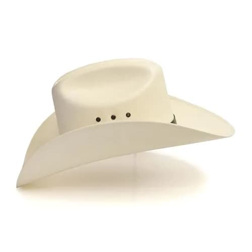 Western Express Natural Straw Cowboy Hat for Men and Women | Cattleman Style with Black Hat Band and Silver Conchos thumbnail 6
