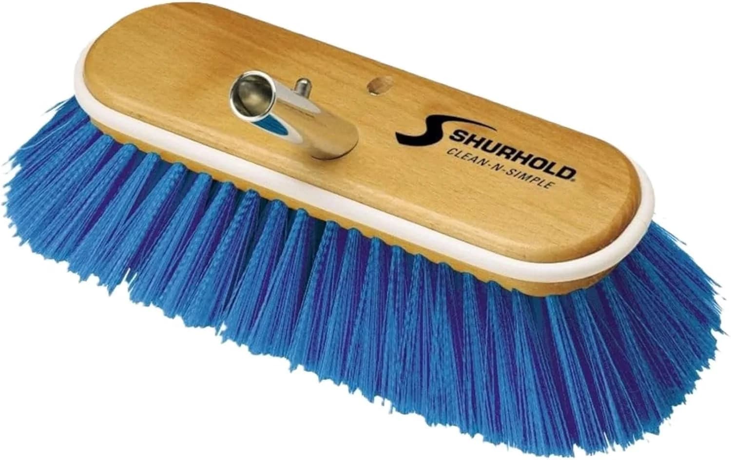 Shurhold Classic 10” Extra Soft Bristle Deck Brush | Gentle Surface Care for Boats