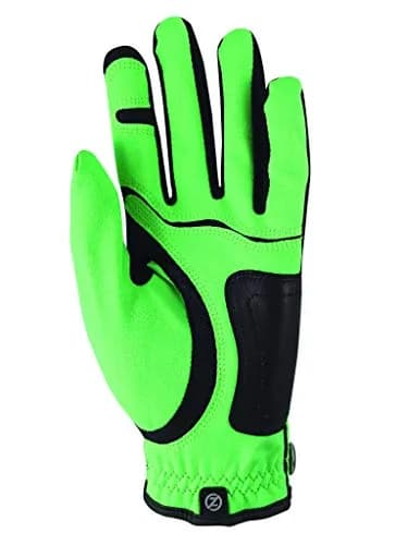 Zero Friction Men's Golf Glove, Left Hand, One Size, Lime Green | All-Weather Breathable Synthetic thumbnail 2
