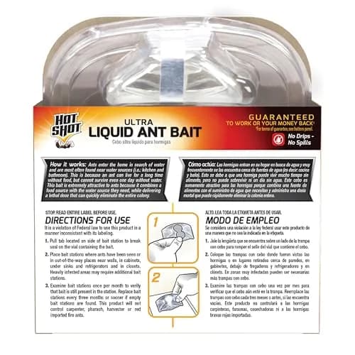 Hot Shot Ultra Liquid Ant Bait 4 Count | Kills Queen & Colony in 24 Hours thumbnail 8