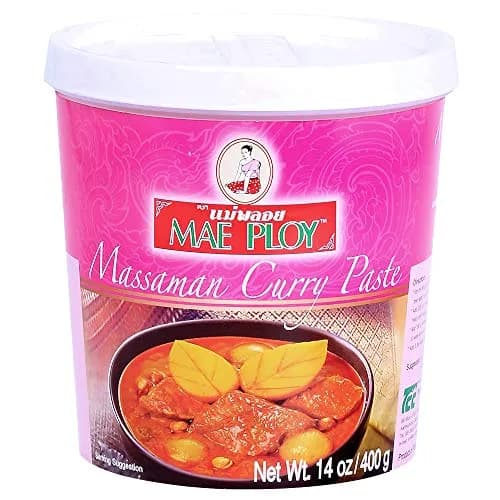Mae Ploy Massaman Curry Paste 400g (14 oz) | Authentic Thai Flavor for Curries & Marinades thumbnail 1