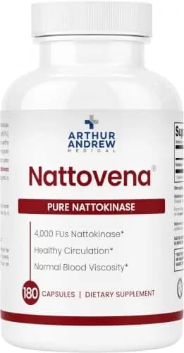 Arthur Andrew Medical Nattovena Pure Nattokinase 4000 FU 180 Capsules thumbnail 1