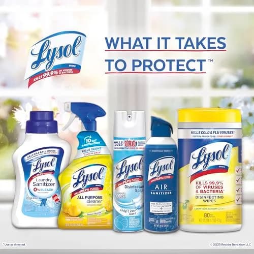 Lysol Disinfecting Wipes Multi-Surface Cleaner Morning Breeze 80 ct. | Kills 99.9% of Viruses & Bacteria thumbnail 5