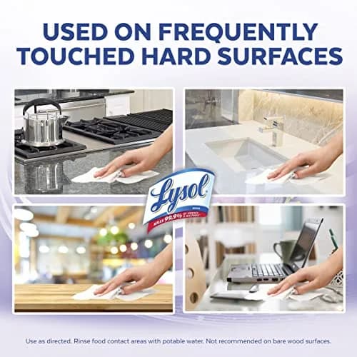 Lysol Disinfecting Wipes Multi-Surface Cleaner Morning Breeze 80 ct. | Kills 99.9% of Viruses & Bacteria thumbnail 3
