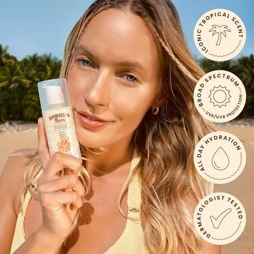 Hawaiian Tropic Weightless Hydration SPF 30 Face Sunscreen 50ml (1.7 Fl Oz) | Dermatologist-Tested for All Skin Types thumbnail 5