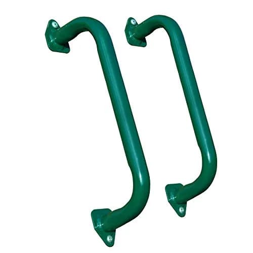 Gorilla Playsets 16" Safety Handles for Swing Sets & Playhouses, Green | Heavy Duty Metal Construction thumbnail 1