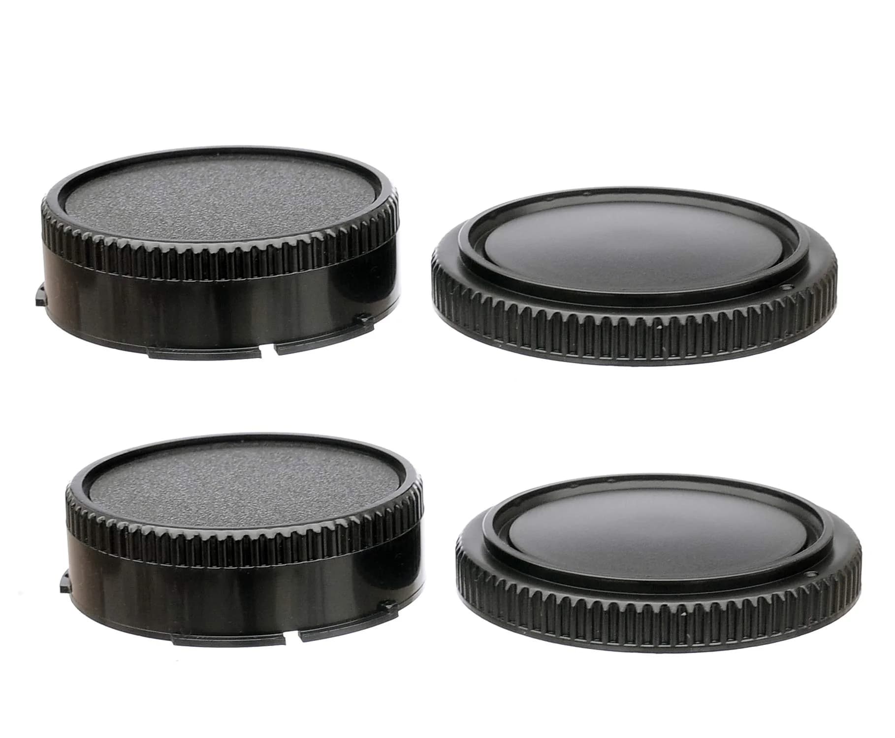 Fotasy M43 Lens Rear Cap & Camera Body Cap 2-Pack | Micro Four Thirds Dust Sensor Cover for Olympus/Panasonic — for Canon FD