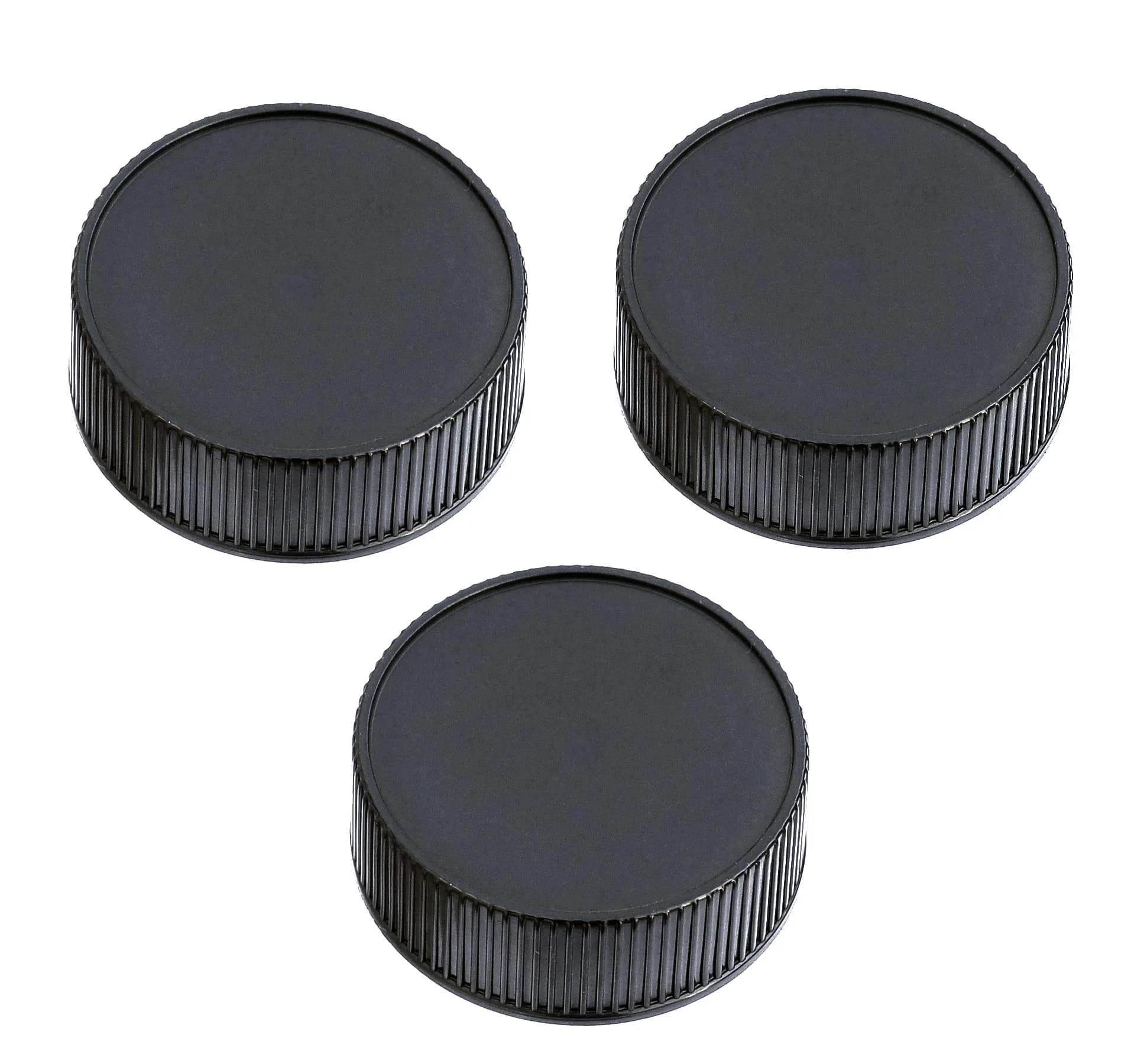 Fotasy M43 Lens Rear Cap & Camera Body Cap 2-Pack | Micro Four Thirds Dust Sensor Cover for Olympus/Panasonic — for Leica M