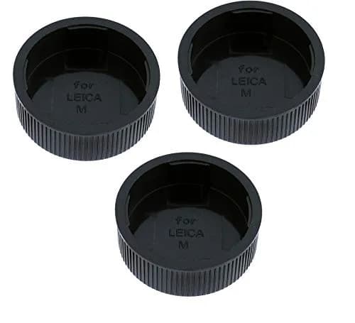 Fotasy Rear Lens Cap for Leica M Mount Lenses (3-Pack, Black) | Protects Against Scratches, Dust, and Fingerprints thumbnail 4