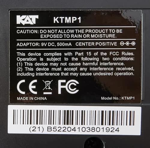 KAT Percussion KTMP1 Electronic Drum and Percussion Pad Sound Module, Black | Velocity-Sensitive Pads & USB/MIDI Connectivity thumbnail 5