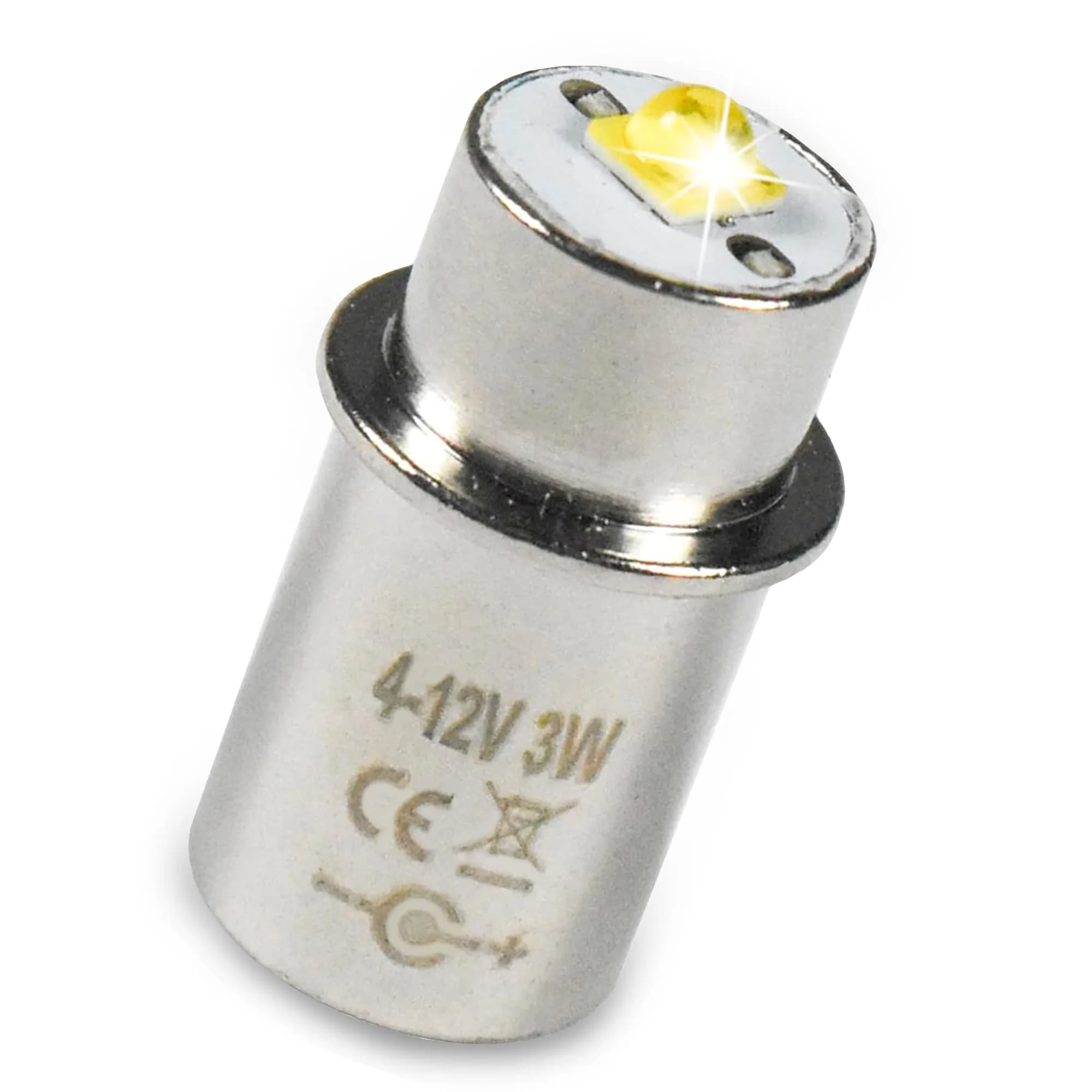 HQRP 10-Pack High Power 3W LED Bulb Compatible with Maglite 3D 4D 5D 6D / 3C 4C 5C 6C / 3-4-5-6 D/C Cell Torch Flashlights — White