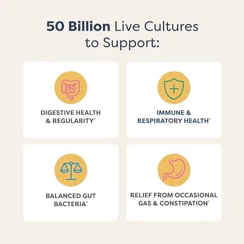 Renew Life Extra Care Digestive Probiotic 50 Billion CFU | Supports Gut, Immunity & Respiratory Health thumbnail 3