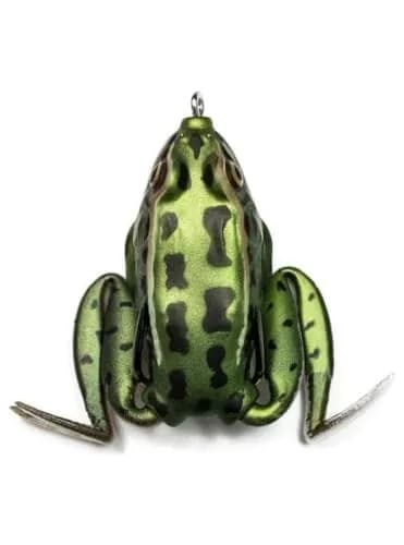 Lunkerhunt Lunker Frog Lure | Topwater Frog with Realistic Legs, Hollow Body (Green Tea) for Freshwater Bass & Trout thumbnail 1