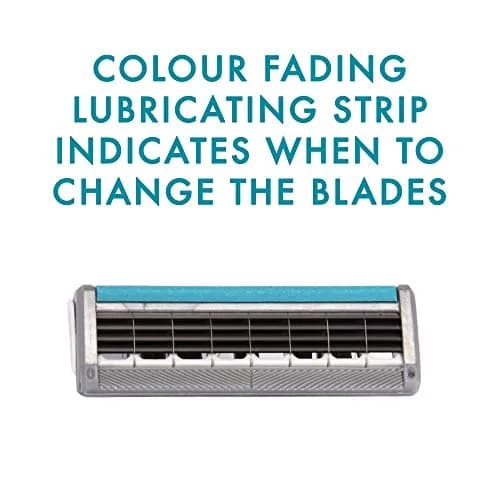 Wilkinson Sword Quattro Titanium Sensitive Razor Blades Pack of 8 | Titanium Coated for Comfort & Precision thumbnail 3