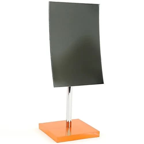 Gedy Rainbow Square Magnifying Mirror, Orange 12.01in (30.5cm) | Tabletop Mount thumbnail 3
