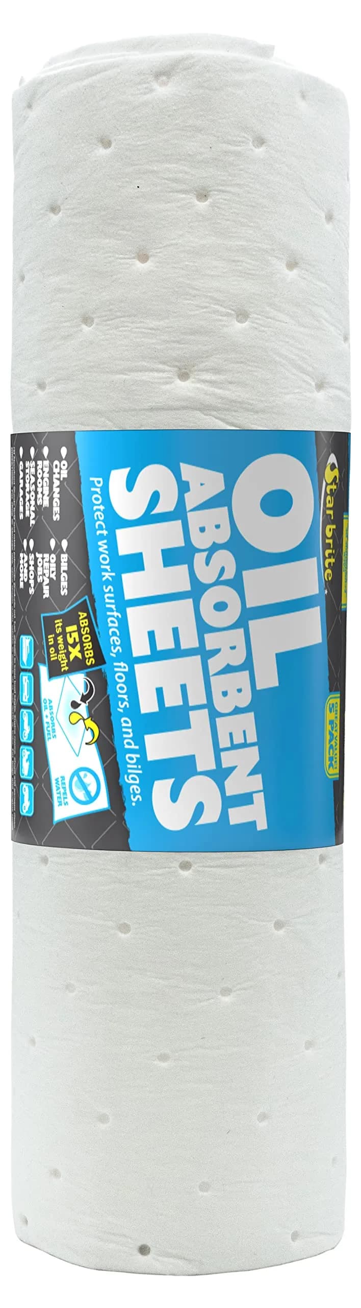 STAR BRITE Bilge Oil Pads 0.35 kg (0.72 lb) | Absorbs Oil, Repels Water