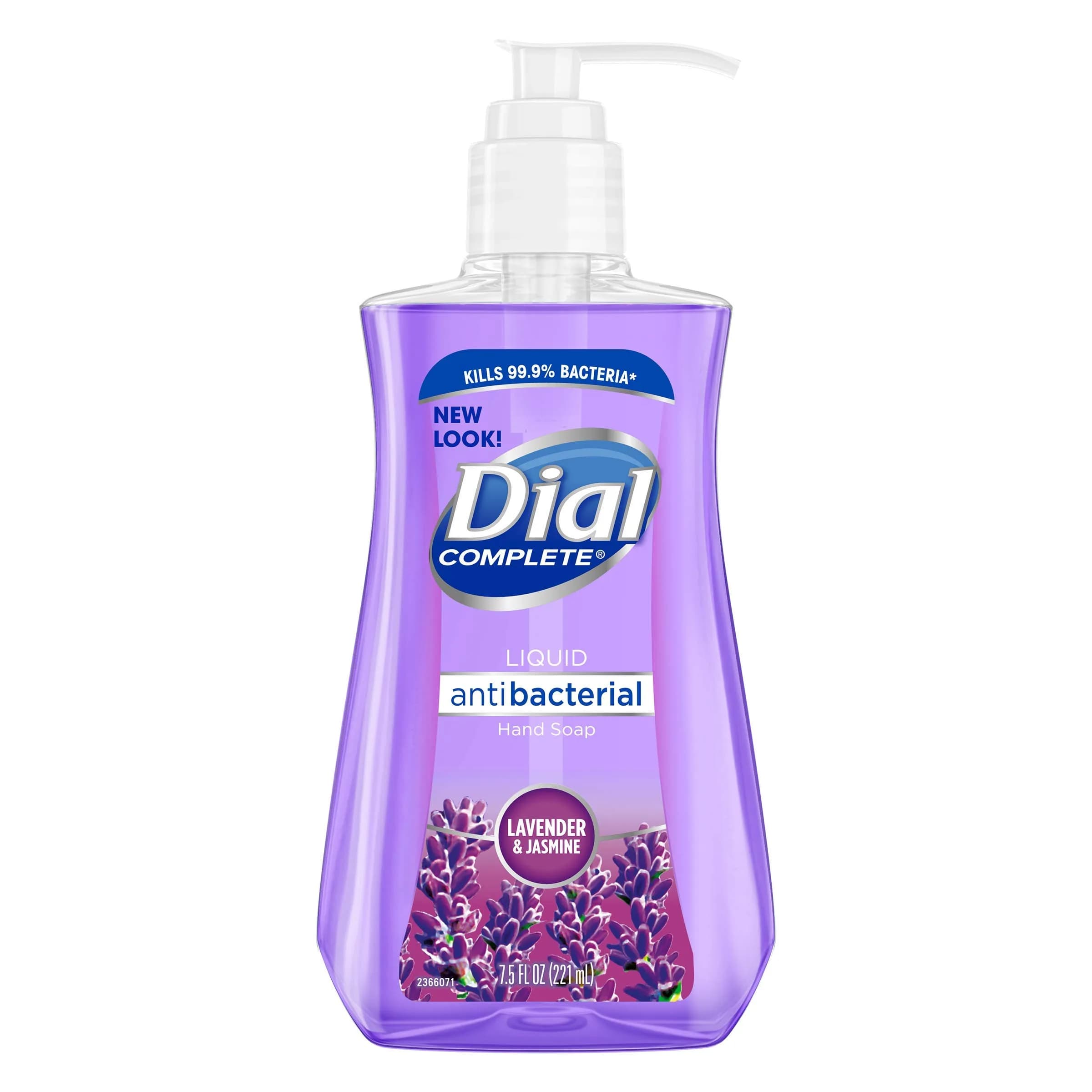 Dial Antibacterial Liquid Hand Soap, Lavender & Twilight Jasmine, 7.5 Fl Oz | Gentle, Moisturizing & Bacteria-Free - main product image