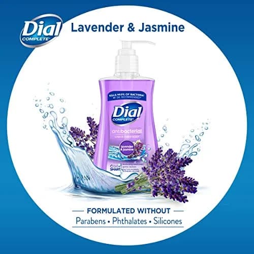 Dial Antibacterial Liquid Hand Soap, Lavender & Twilight Jasmine, 7.5 Fl Oz | Gentle, Moisturizing & Bacteria-Free thumbnail 4