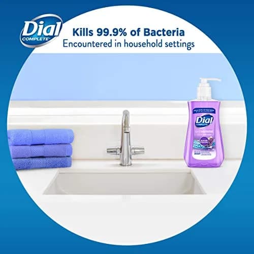 Dial Antibacterial Liquid Hand Soap, Lavender & Twilight Jasmine, 7.5 Fl Oz | Gentle, Moisturizing & Bacteria-Free thumbnail 3