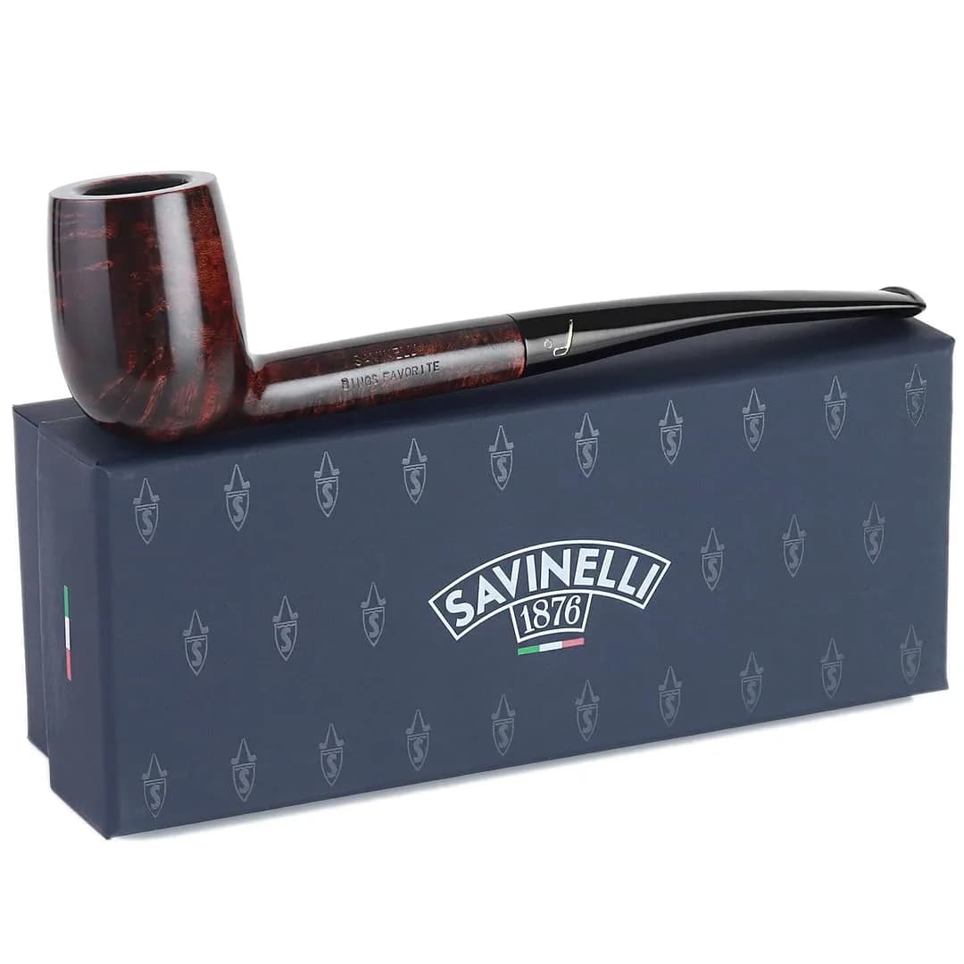 Savinelli Bing's Collection - Long Straight Billiard 1 Count | Handcrafted Italian Briar Pipe for Collectors - main product image