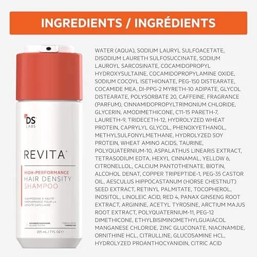DS Labs Revita Hair Density Shampoo for Thinning Hair | 410ml (7 Fl Oz x 2) | Supports Scalp Wellness & Fuller Looking Hair thumbnail 9
