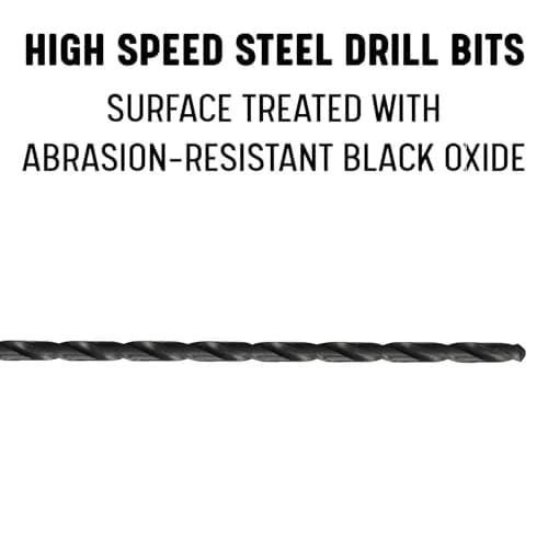 Drill America 1" x 18" High Speed Steel Extra Long Drill Bit | General Purpose, Extra Reach, Durable (120 chars) thumbnail 2