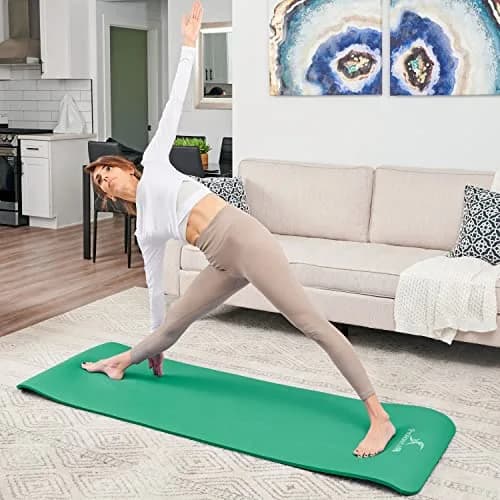 ProSource Extra Thick Yoga & Pilates Mat ½” (13mm) | 71-inch Long, Non-Slip, Moisture-Resistant thumbnail 7