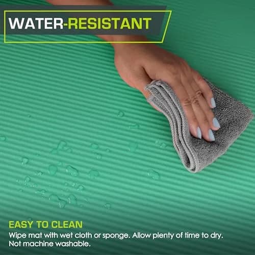 ProSource Extra Thick Yoga & Pilates Mat ½” (13mm) | 71-inch Long, Non-Slip, Moisture-Resistant thumbnail 4