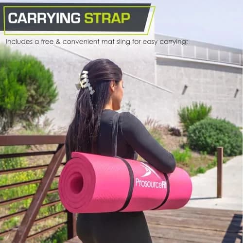 ProSource Extra Thick Yoga and Pilates Mat ½” (13mm) | Comfort Foam, Non-Slip, 71-inch Long thumbnail 4