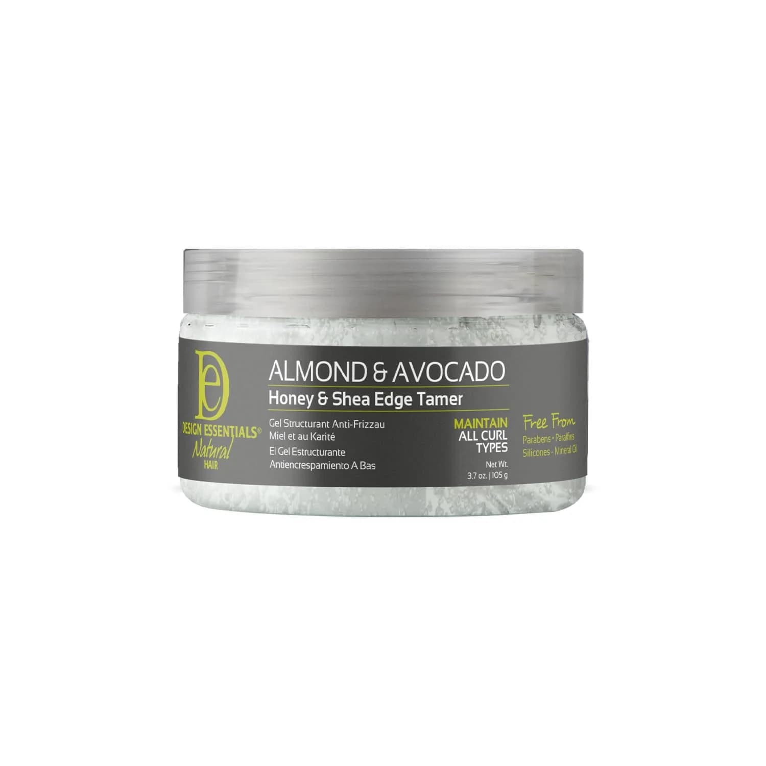 Design Essentials Natural Honey & Shea Edge Tamer Hair Gel 68ml (2.3 Oz) | Firm Hold for Curly Hair - main product image