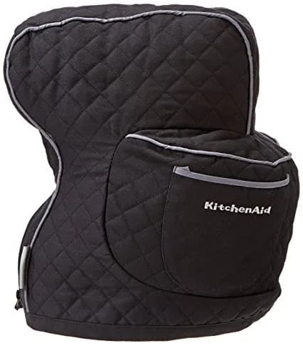 KitchenAid KSMCT1OB Onyx Black Fitted Stand Mixer Cover | Heavyweight Quilted Cotton for Tilt-Head Mixers thumbnail 2
