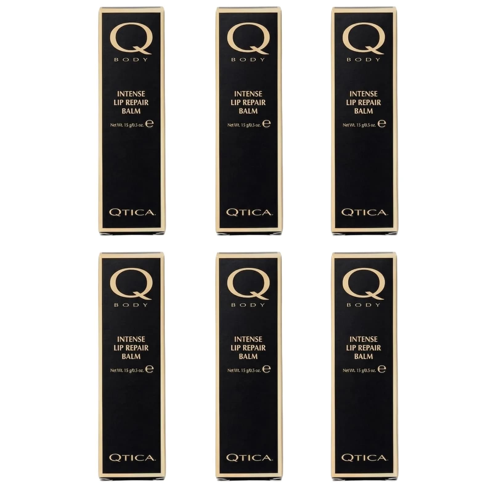 QTICA Intense Lip Repair Balm - Set of 6 | Hydrating & Restorative for Dry, Chapped Lips - main product image