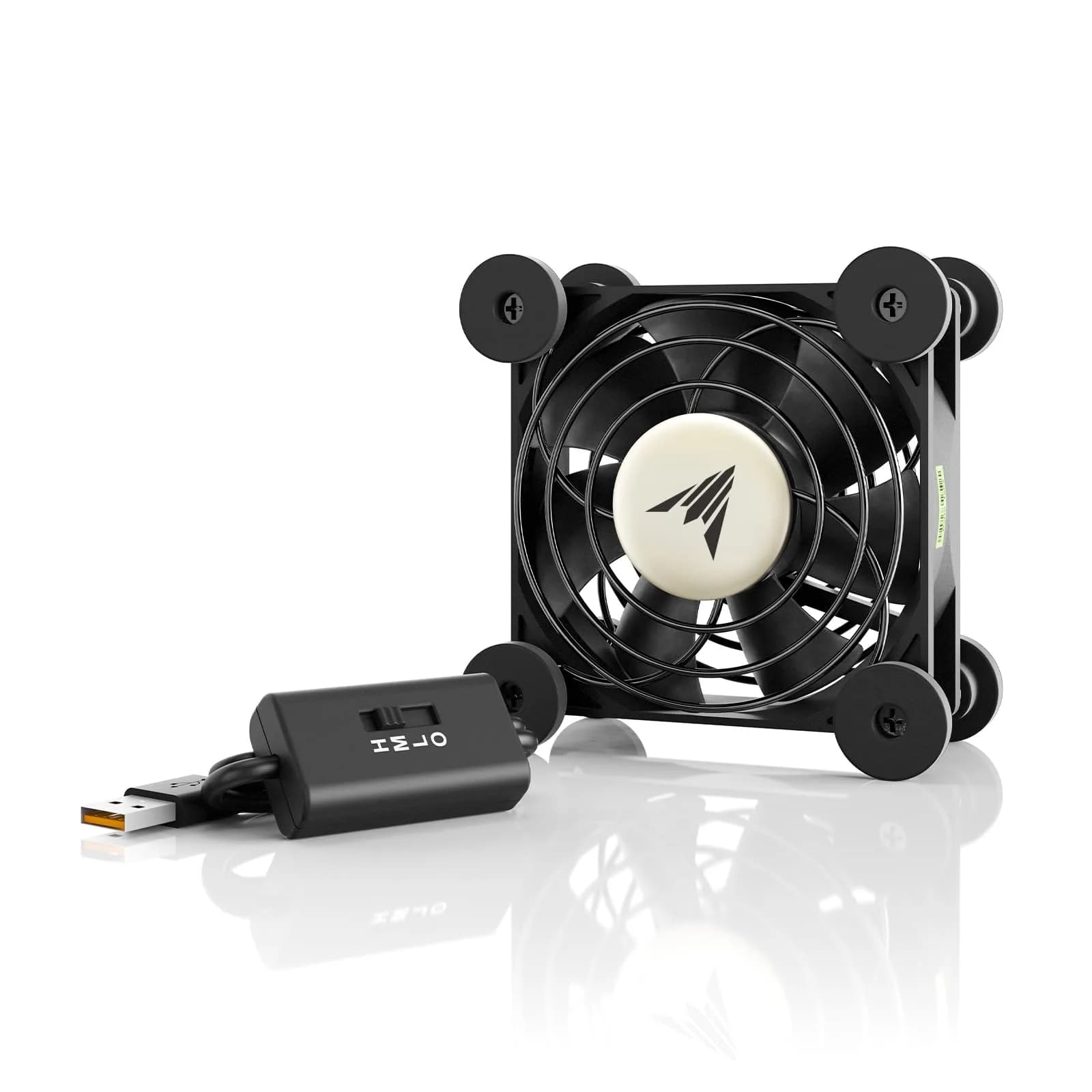 AC Infinity MULTIFAN S1 Quiet 80mm USB Fan | UL-Certified for Electronics Cooling