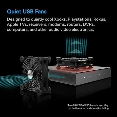 AC Infinity MULTIFAN S3 120mm USB Fan | Ultra-Quiet, UL-Certified for Electronics thumbnail 2