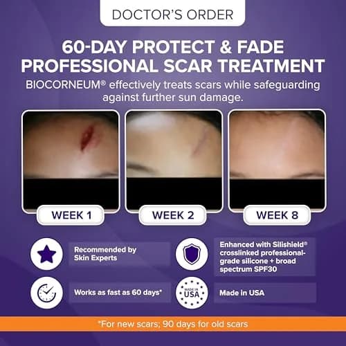 BIOCORNEUM Silicone Scar Gel with SPF 30, 10g (0.35 Fl Oz) | Advanced Scar Treatment for Face & Body thumbnail 2