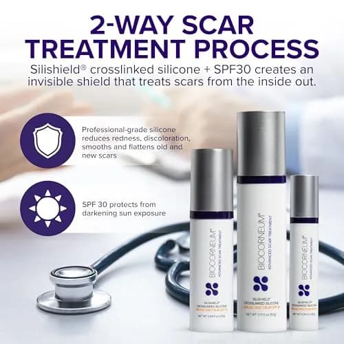 BIOCORNEUM Silicone Scar Gel with SPF 30, 10g (0.35 Fl Oz) | Advanced Scar Treatment for Face & Body thumbnail 3