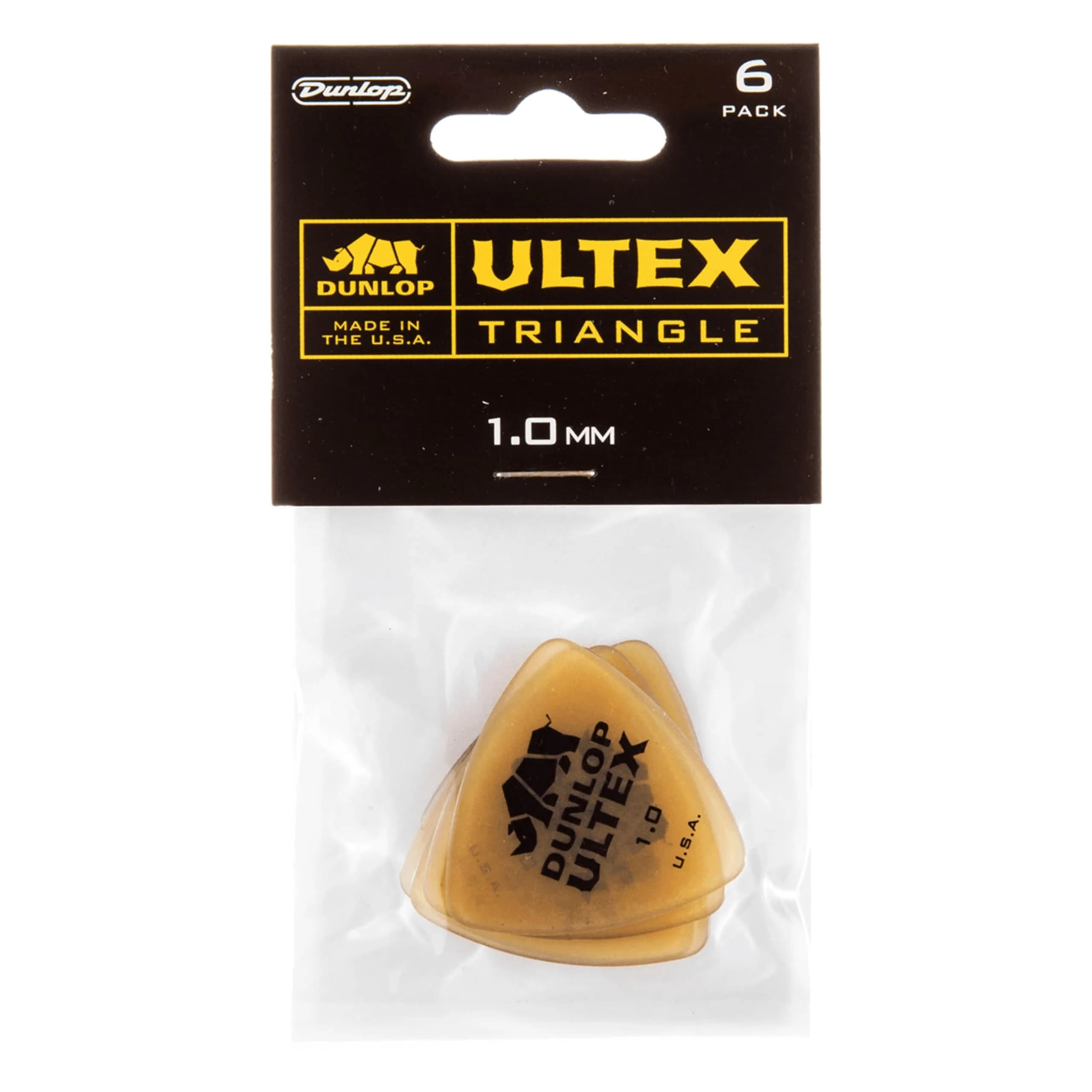 Jim Dunlop Ultex Triangle Pick 1.0mm (6 Pack) | Durable, Articulate Tone for Advanced Players — 1.0mm