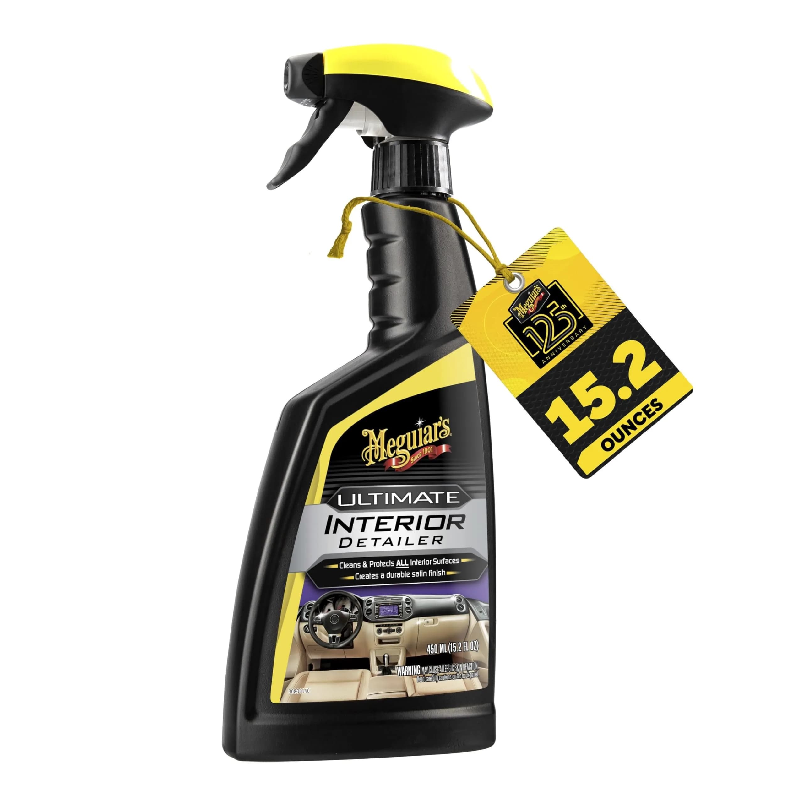 Meguiar's Ultimate Interior Detailer Spray 450ml (15.2 Fl Oz) | Cleans & Protects All Interior Surfaces - main product image