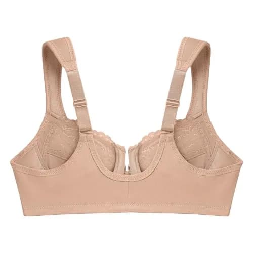 Glamorise Full Figure Plus Size Wonderwire Front-Closure Bra Underwire 44D Café thumbnail 5